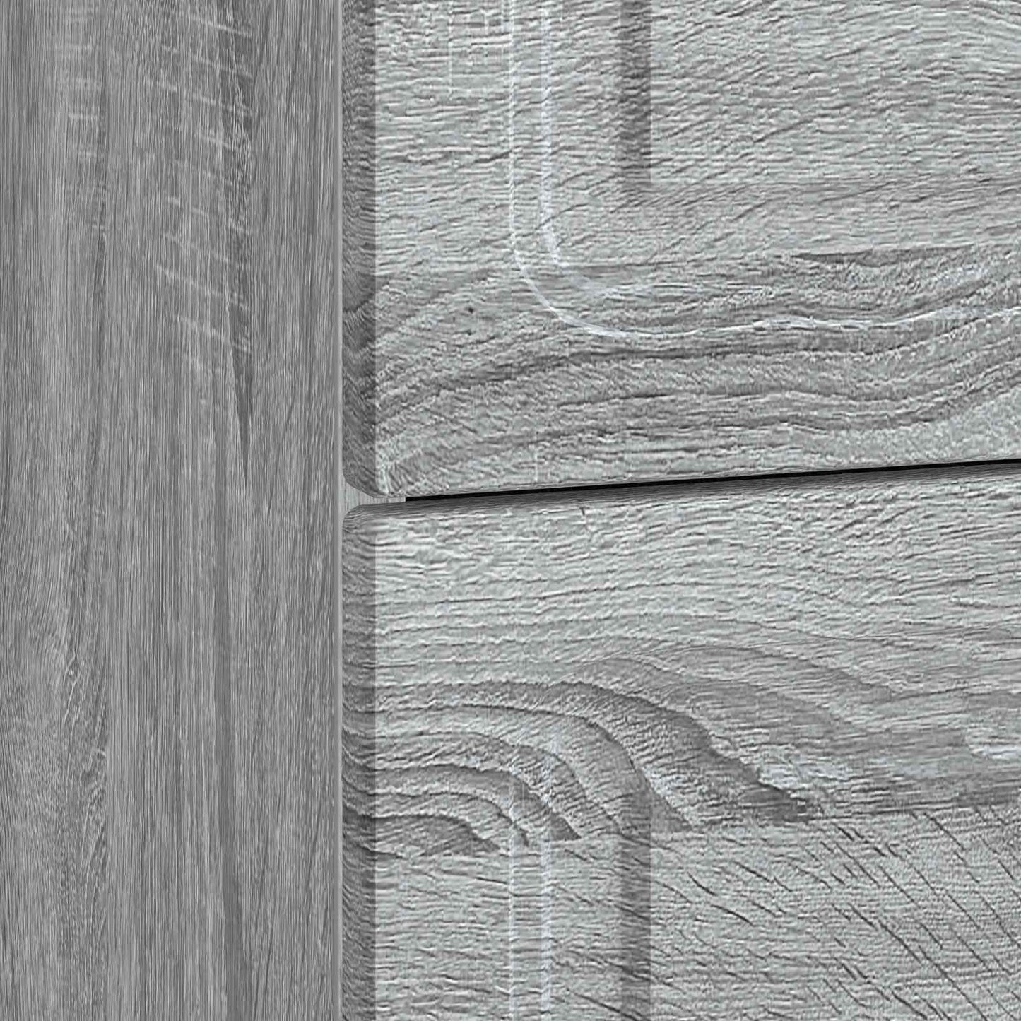 vidaXL Bedside Cabinet Grey Sonoma 62 x 34.5 x 44.5 cm Engineered Wood