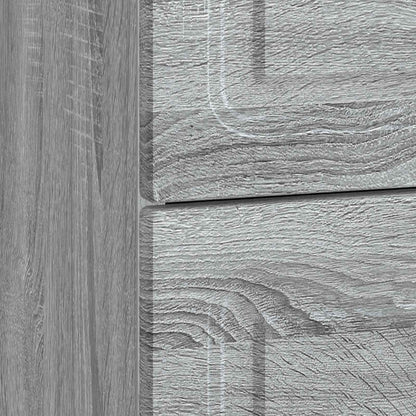 vidaXL Bedside Cabinet Grey Sonoma 62 x 34.5 x 44.5 cm Engineered Wood