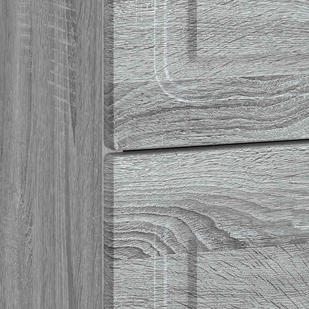 vidaXL Bedside Cabinet Grey Sonoma 62 x 34.5 x 44.5 cm Engineered Wood