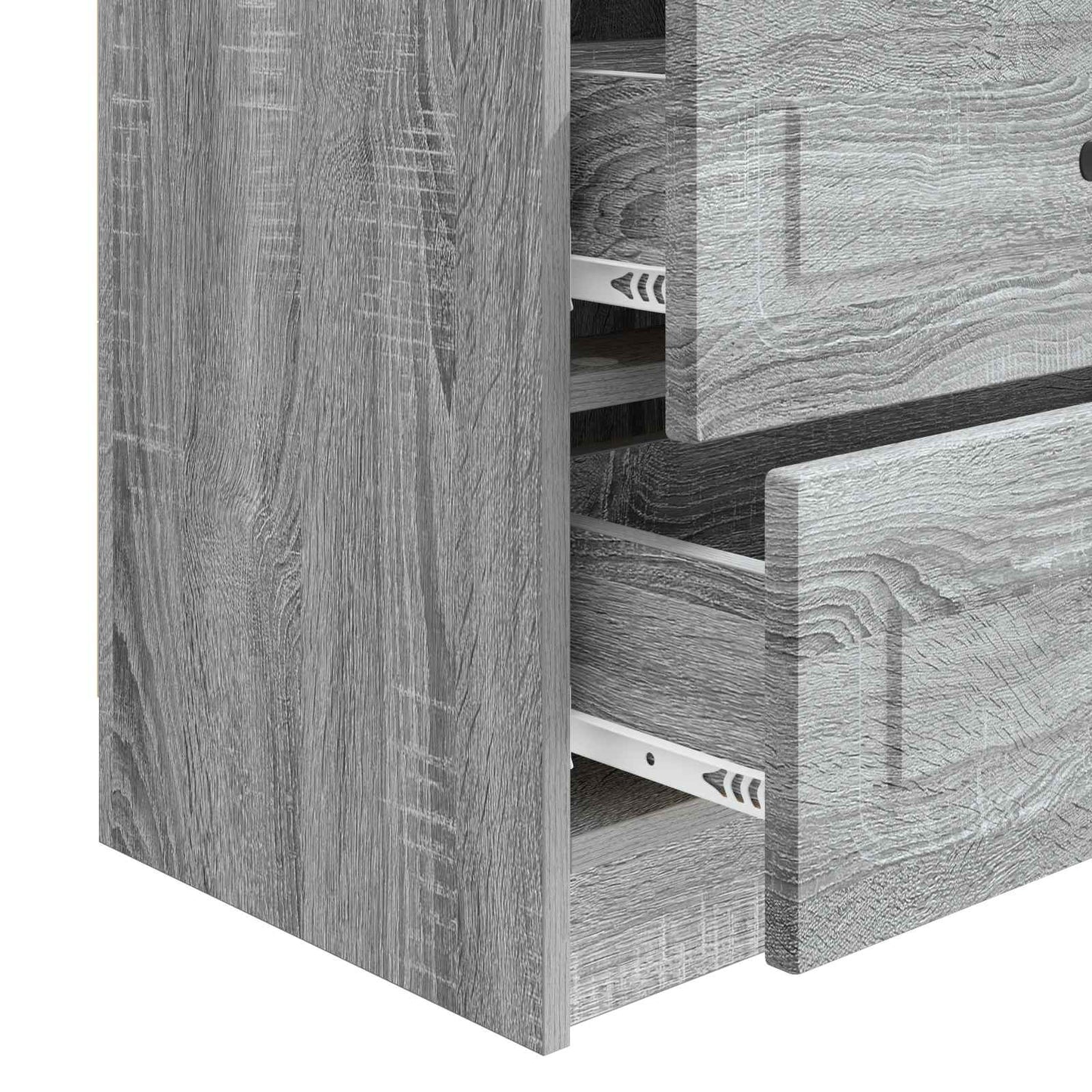 vidaXL Bedside Cabinet Grey Sonoma 62 x 34.5 x 44.5 cm Engineered Wood