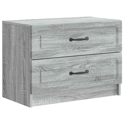 vidaXL Bedside Cabinet Grey Sonoma 62 x 34.5 x 44.5 cm Engineered Wood