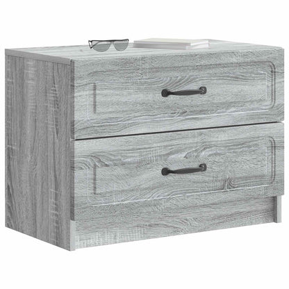 vidaXL Bedside Cabinet Grey Sonoma 62 x 34.5 x 44.5 cm Engineered Wood