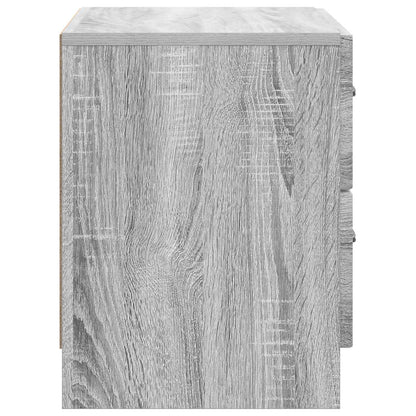 vidaXL Bedside Cabinet Grey Sonoma 62 x 34.5 x 44.5 cm Engineered Wood
