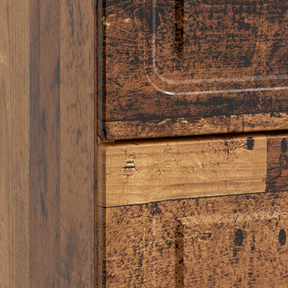 vidaXL Bedside Cabinet Old Wood 62 x 34.5 x 44.5 cm Engineered Wood