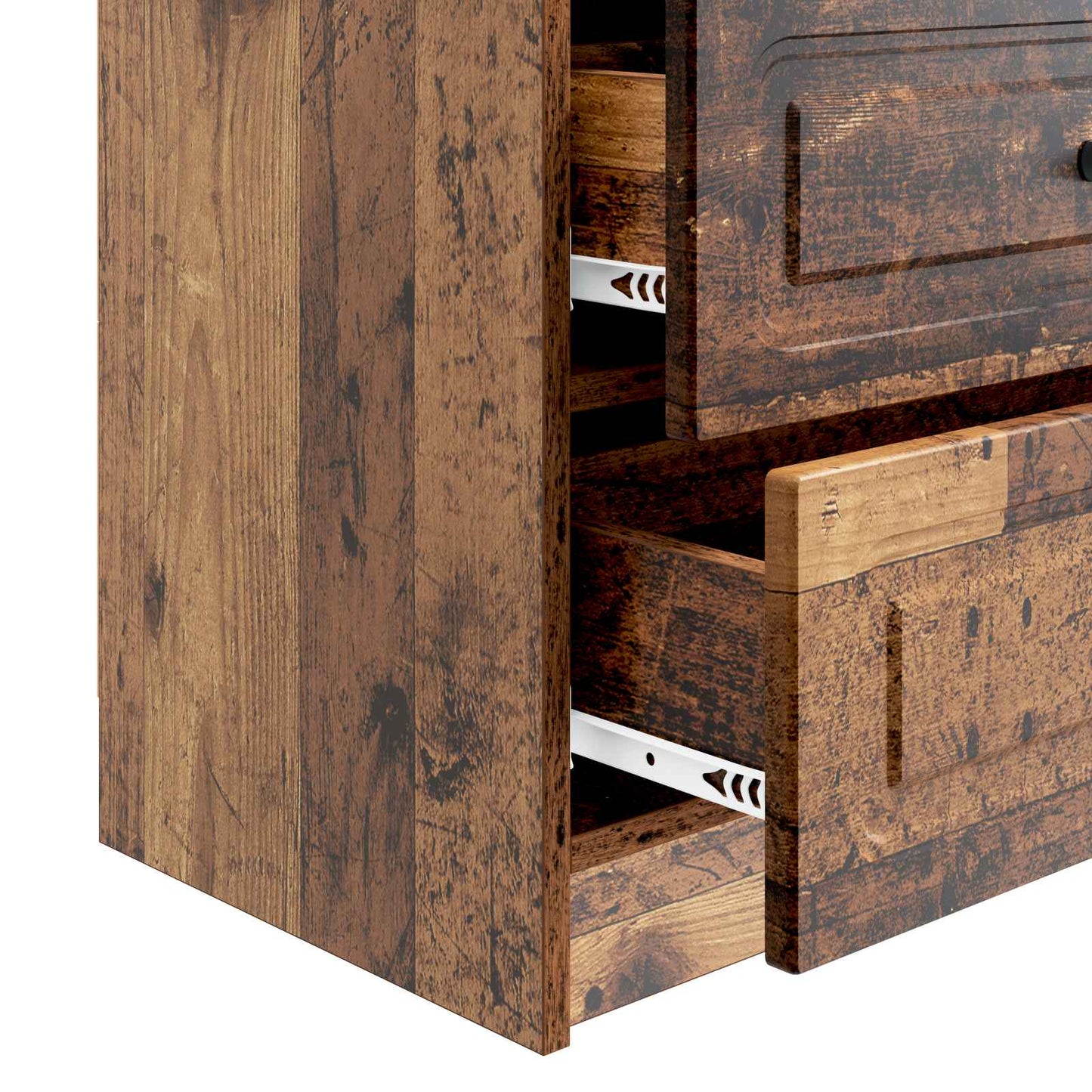 vidaXL Bedside Cabinet Old Wood 62 x 34.5 x 44.5 cm Engineered Wood