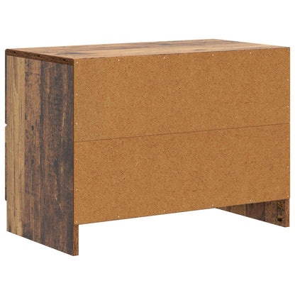 vidaXL Bedside Cabinet Old Wood 62 x 34.5 x 44.5 cm Engineered Wood