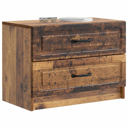 vidaXL Bedside Cabinet Old Wood 62 x 34.5 x 44.5 cm Engineered Wood