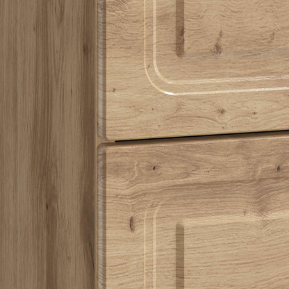 vidaXL Bedside Cabinet Artisan Oak 62 x 34.5 x 44.5 cm Engineered Wood