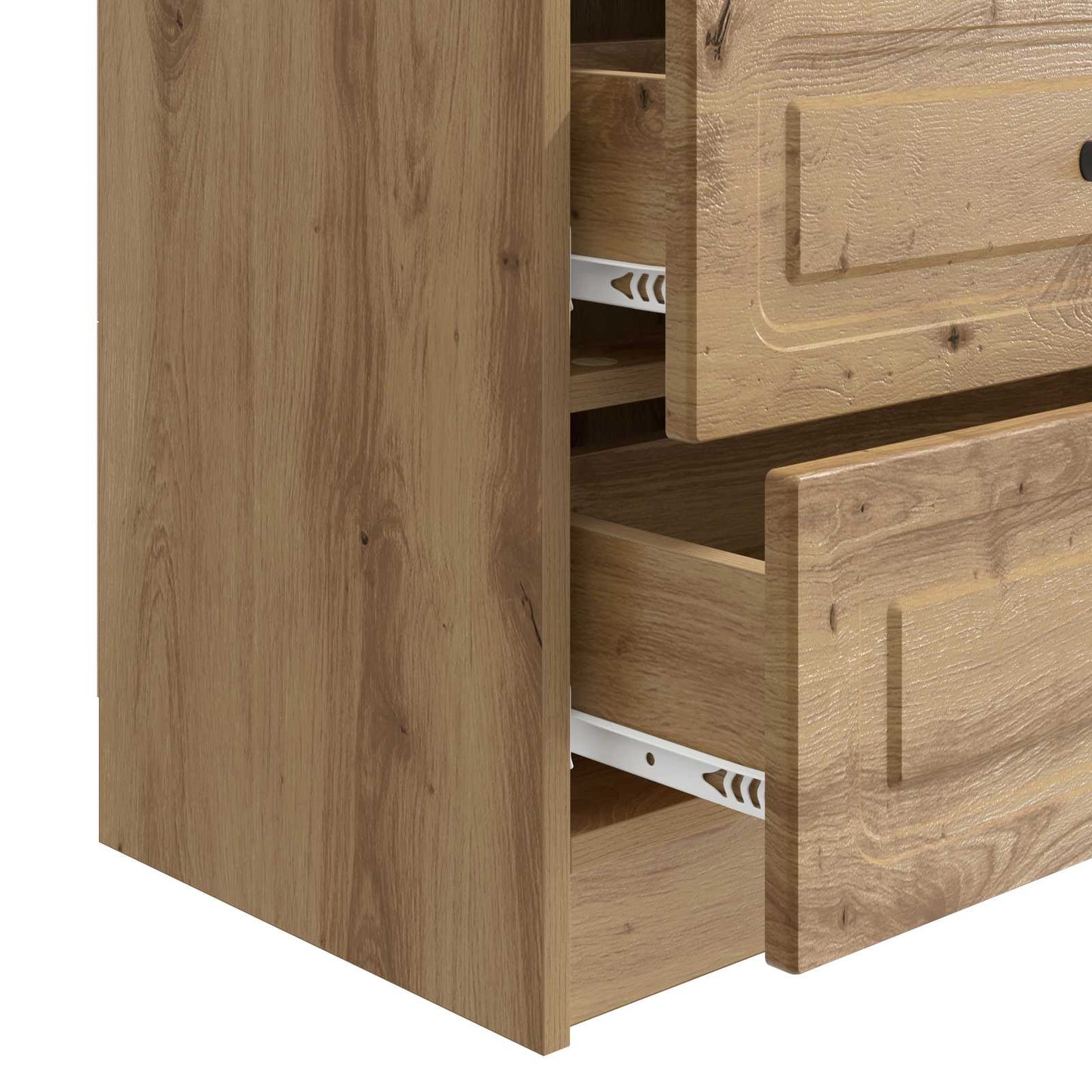 vidaXL Bedside Cabinet Artisan Oak 62 x 34.5 x 44.5 cm Engineered Wood
