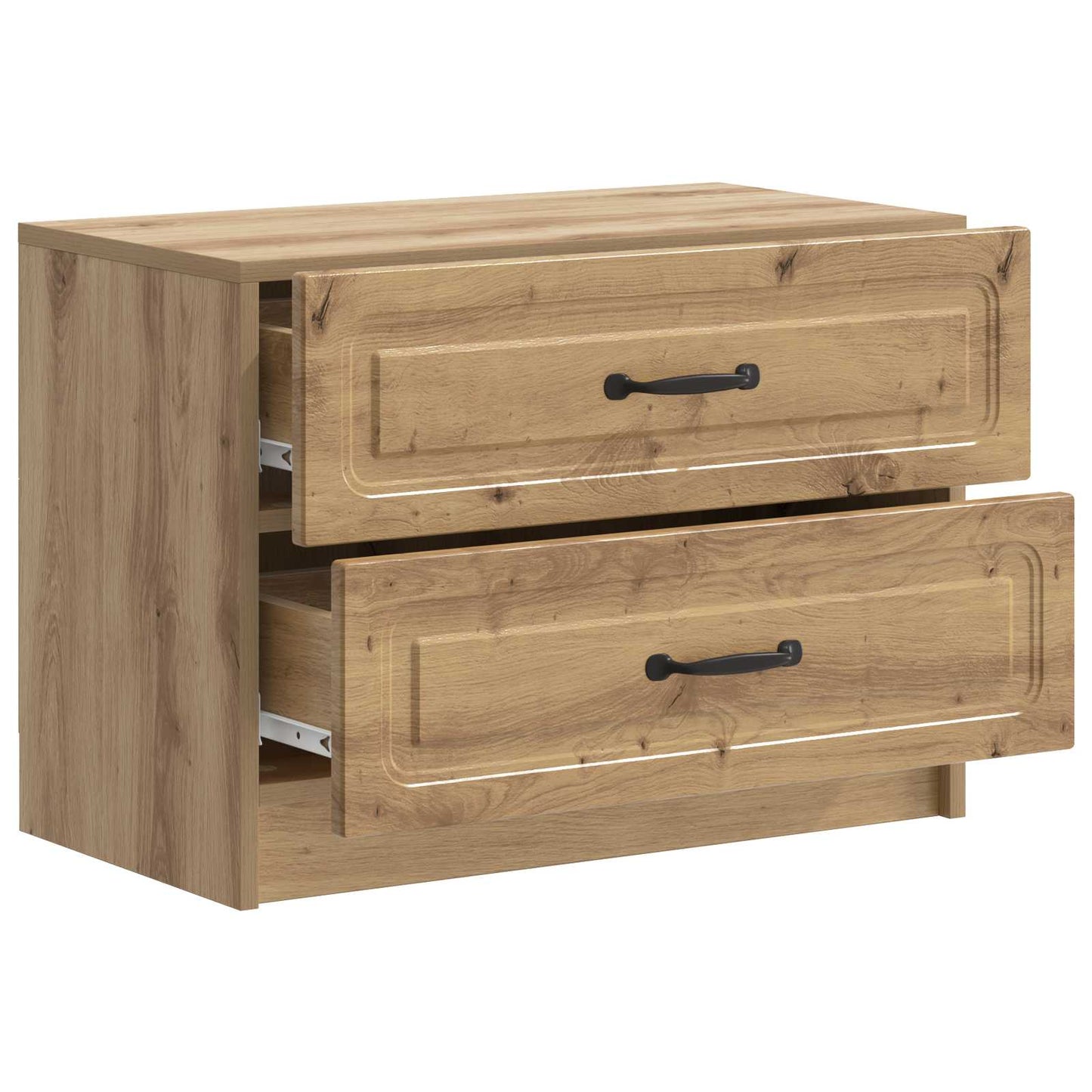 vidaXL Bedside Cabinet Artisan Oak 62 x 34.5 x 44.5 cm Engineered Wood