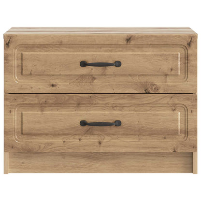 vidaXL Bedside Cabinet Artisan Oak 62 x 34.5 x 44.5 cm Engineered Wood