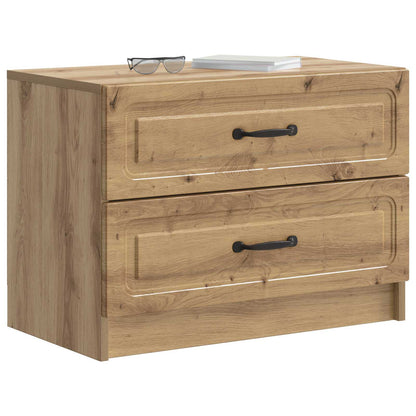 vidaXL Bedside Cabinet Artisan Oak 62 x 34.5 x 44.5 cm Engineered Wood