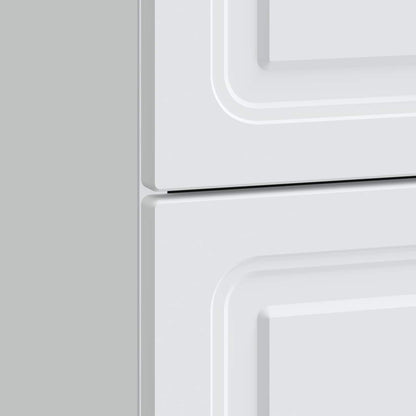 vidaXL Bedside Cabinet White 43 x 41 x 63.5 cm Engineered Wood