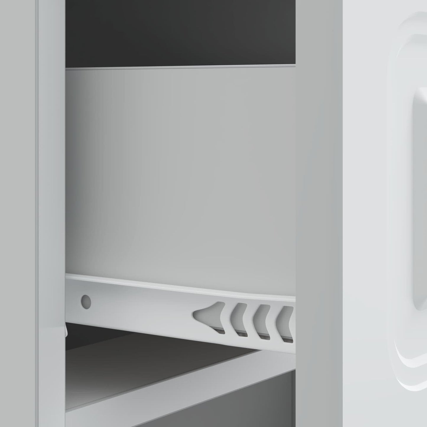 vidaXL Bedside Cabinet White 43 x 41 x 63.5 cm Engineered Wood