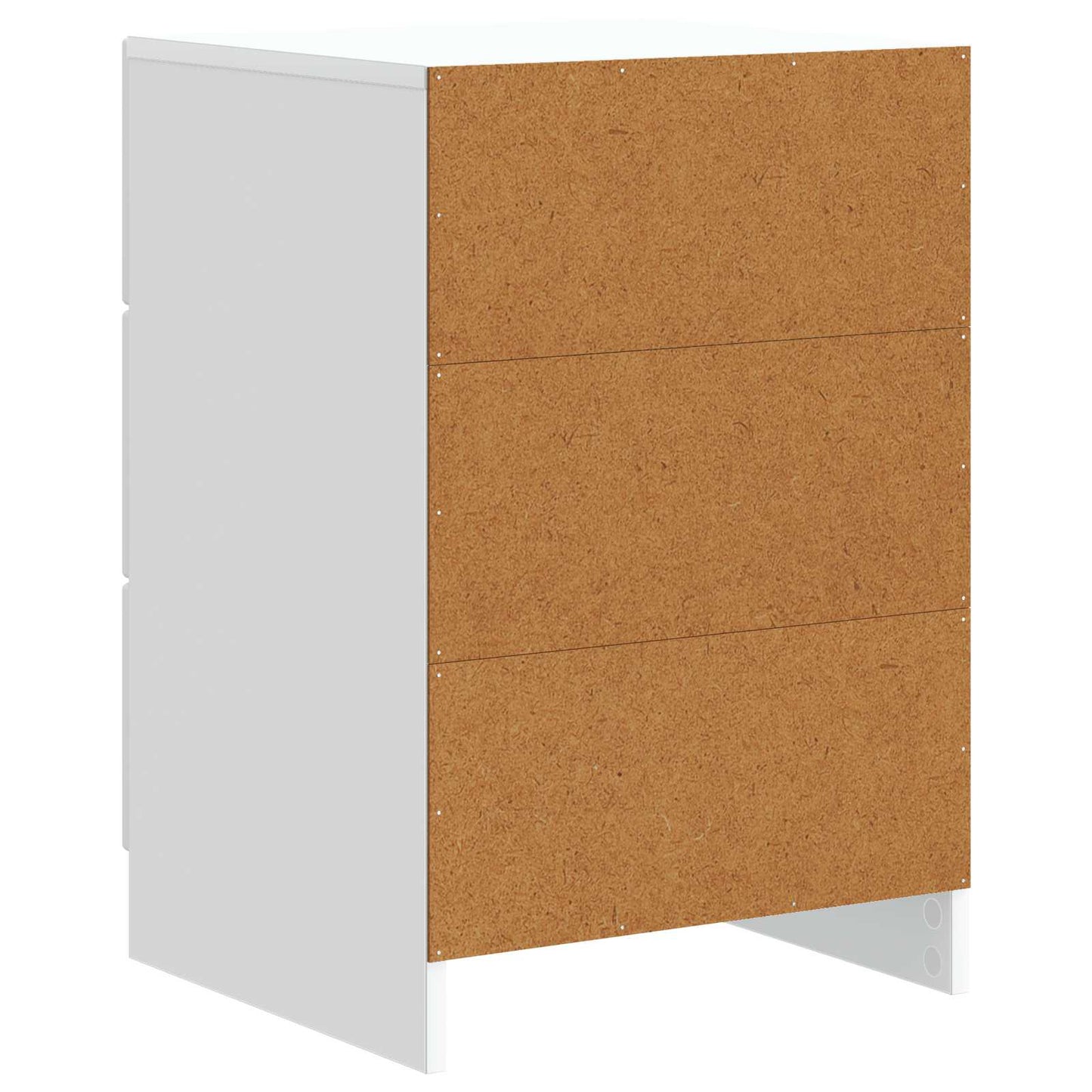 vidaXL Bedside Cabinet White 43 x 41 x 63.5 cm Engineered Wood