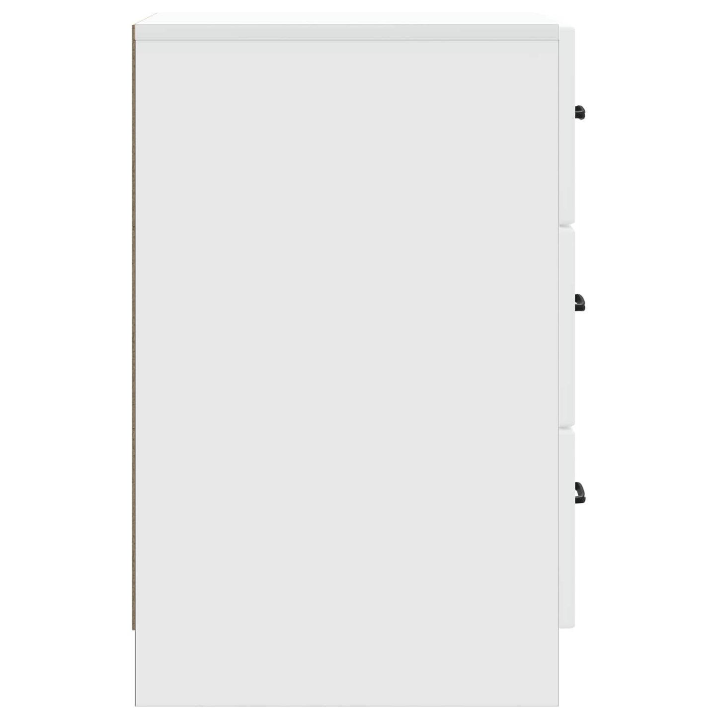 vidaXL Bedside Cabinet White 43 x 41 x 63.5 cm Engineered Wood