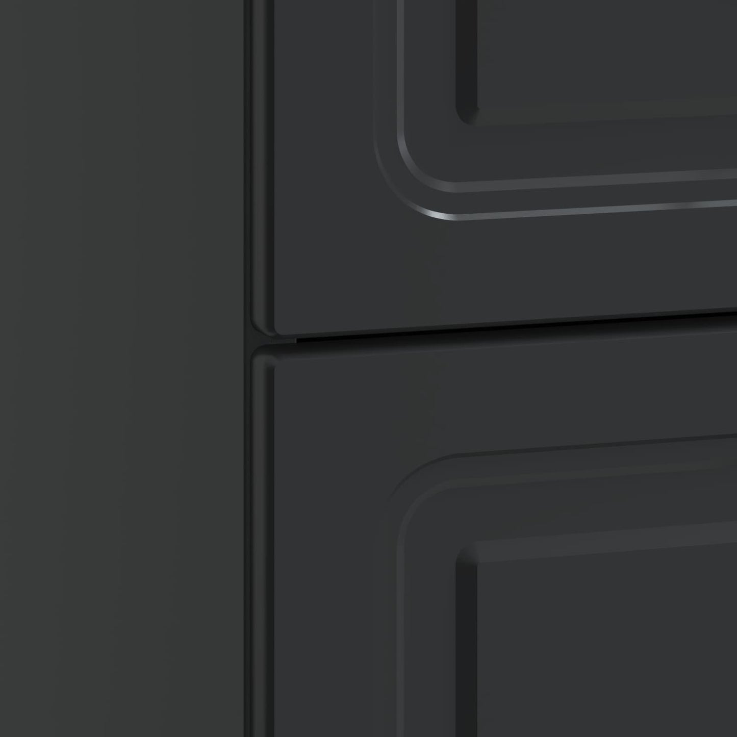 vidaXL Bedside Cabinet Black 43 x 41 x 63.5 cm Engineered Wood