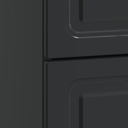vidaXL Bedside Cabinet Black 43 x 41 x 63.5 cm Engineered Wood