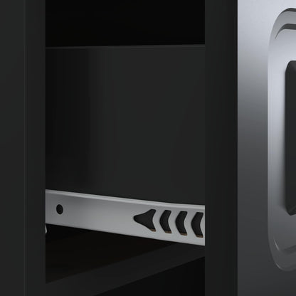 vidaXL Bedside Cabinet Black 43 x 41 x 63.5 cm Engineered Wood