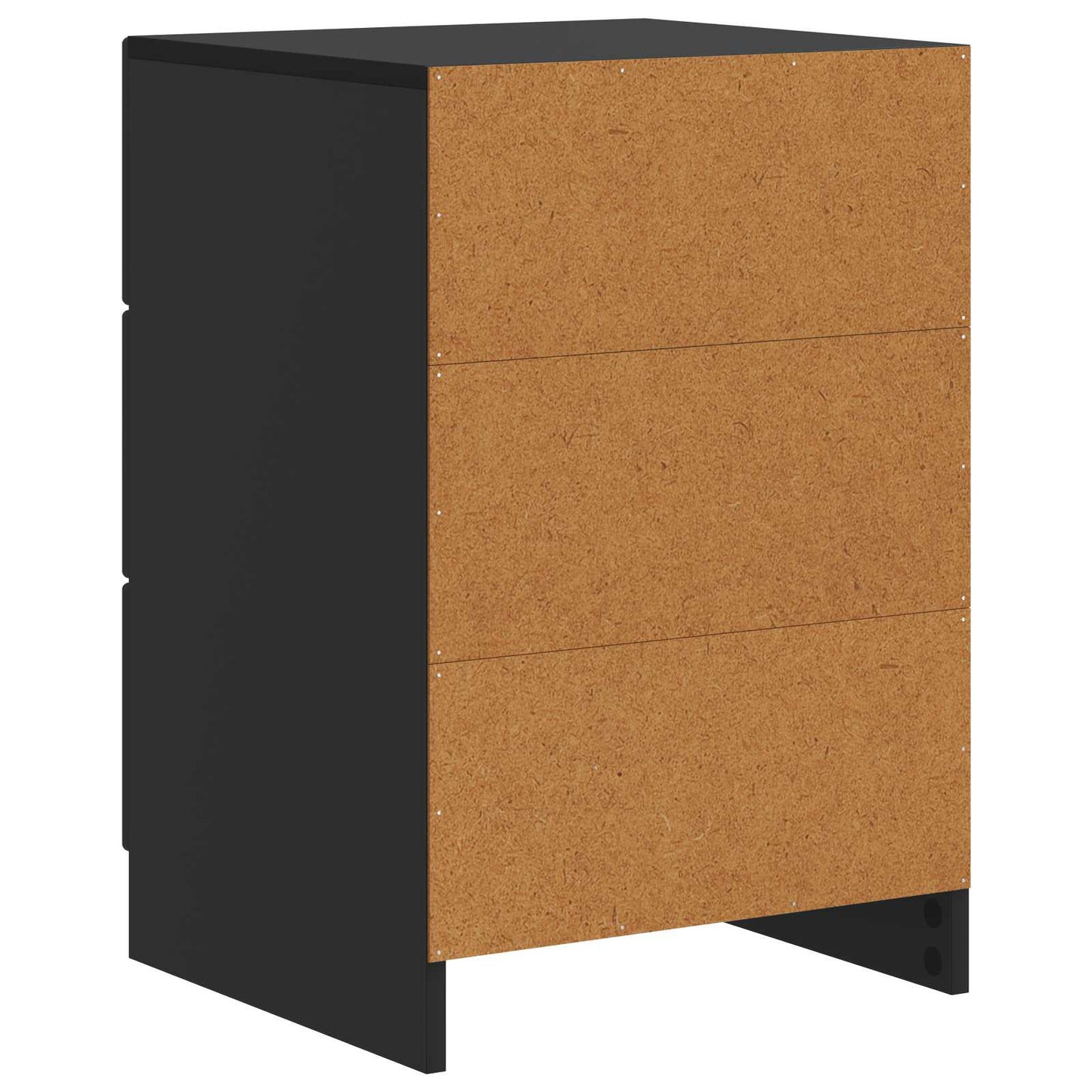 vidaXL Bedside Cabinet Black 43 x 41 x 63.5 cm Engineered Wood