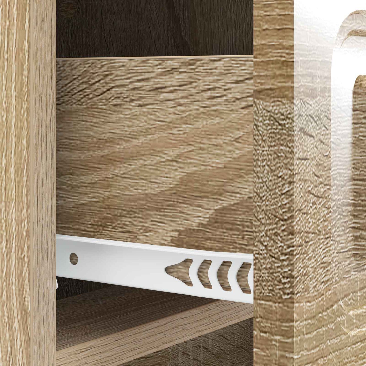 vidaXL Bedside Cabinet Sonoma Oak 43 x 41 x 63.5 cm Engineered Wood