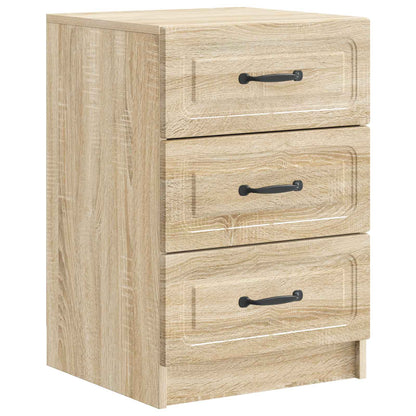 vidaXL Bedside Cabinet Sonoma Oak 43 x 41 x 63.5 cm Engineered Wood