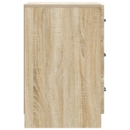 vidaXL Bedside Cabinet Sonoma Oak 43 x 41 x 63.5 cm Engineered Wood