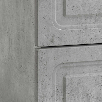 vidaXL Bedside Cabinet Concrete Grey 43 x 41 x 63.5 cm Engineered Wood