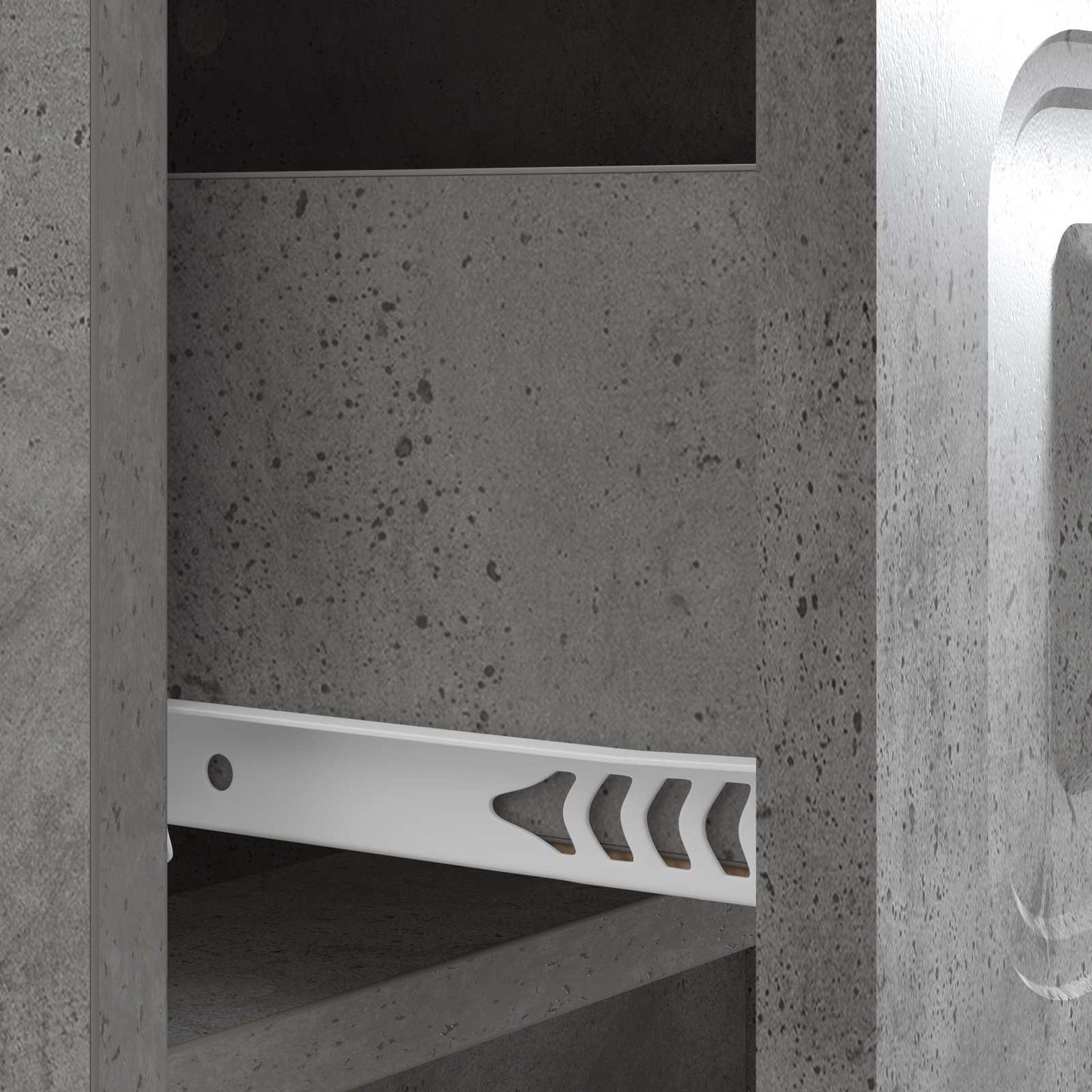 vidaXL Bedside Cabinet Concrete Grey 43 x 41 x 63.5 cm Engineered Wood