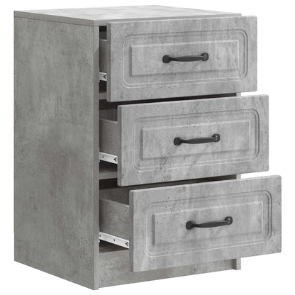 vidaXL Bedside Cabinet Concrete Grey 43 x 41 x 63.5 cm Engineered Wood