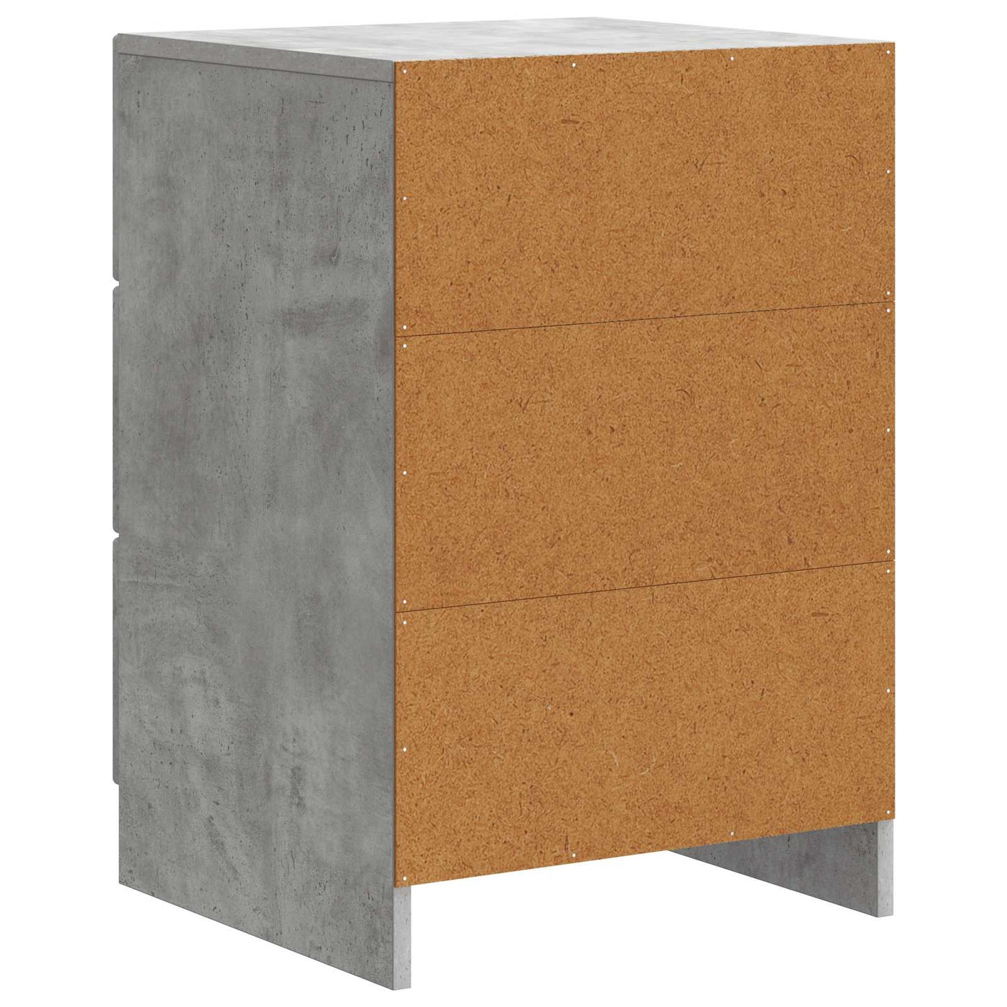 vidaXL Bedside Cabinet Concrete Grey 43 x 41 x 63.5 cm Engineered Wood