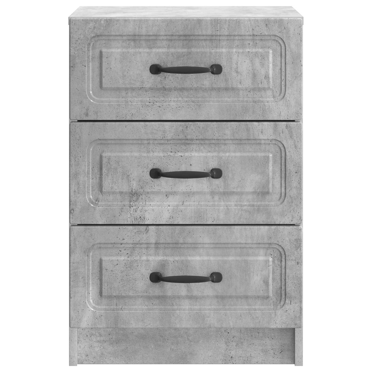 vidaXL Bedside Cabinet Concrete Grey 43 x 41 x 63.5 cm Engineered Wood