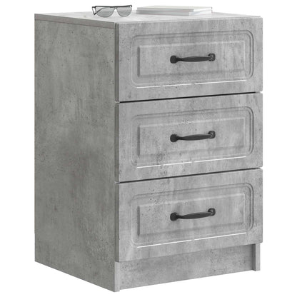 vidaXL Bedside Cabinet Concrete Grey 43 x 41 x 63.5 cm Engineered Wood
