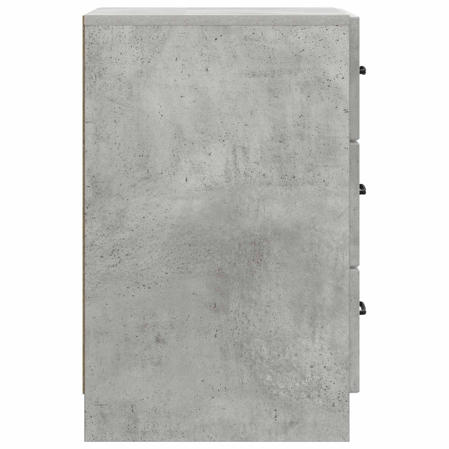 vidaXL Bedside Cabinet Concrete Grey 43 x 41 x 63.5 cm Engineered Wood