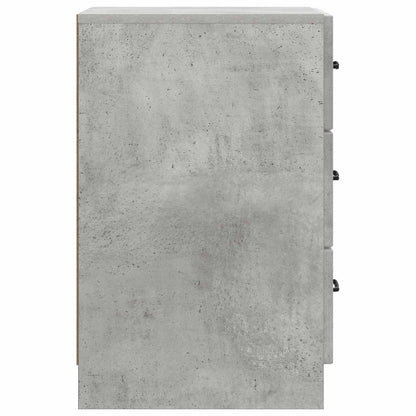 vidaXL Bedside Cabinet Concrete Grey 43 x 41 x 63.5 cm Engineered Wood