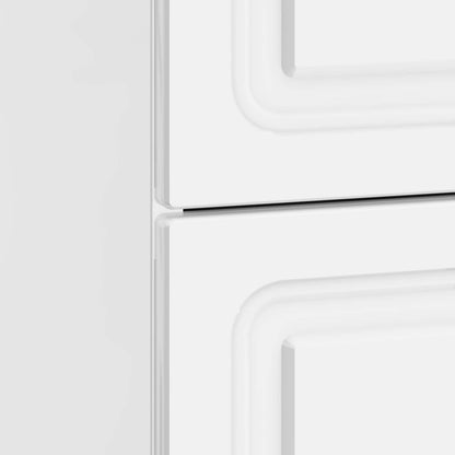 vidaXL Bedside Cabinet High Gloss White 43 x 41 x 63.5 cm