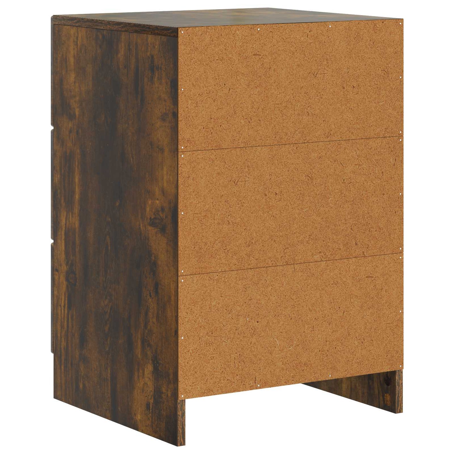 vidaXL Bedside Cabinet Smoked Oak 43 x 41 x 63.5 cm Engineered Wood
