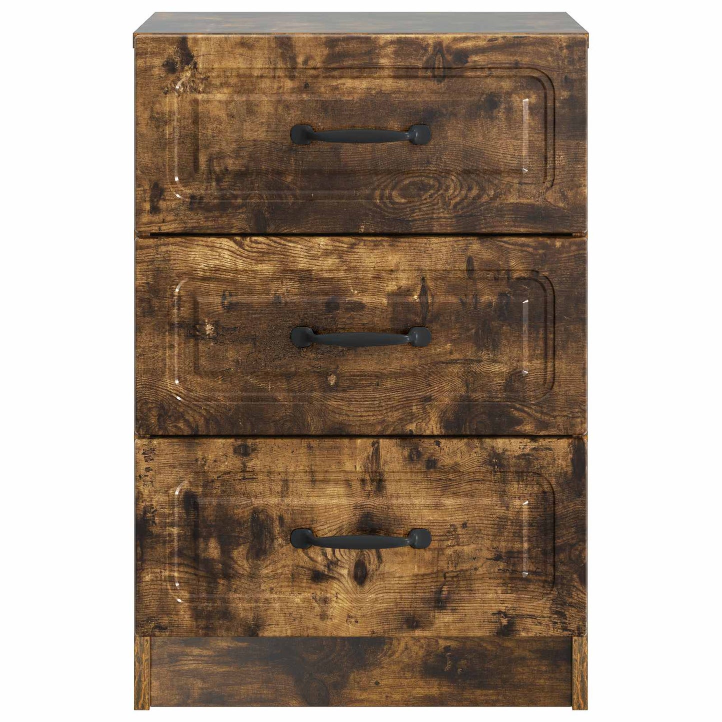 vidaXL Bedside Cabinet Smoked Oak 43 x 41 x 63.5 cm Engineered Wood