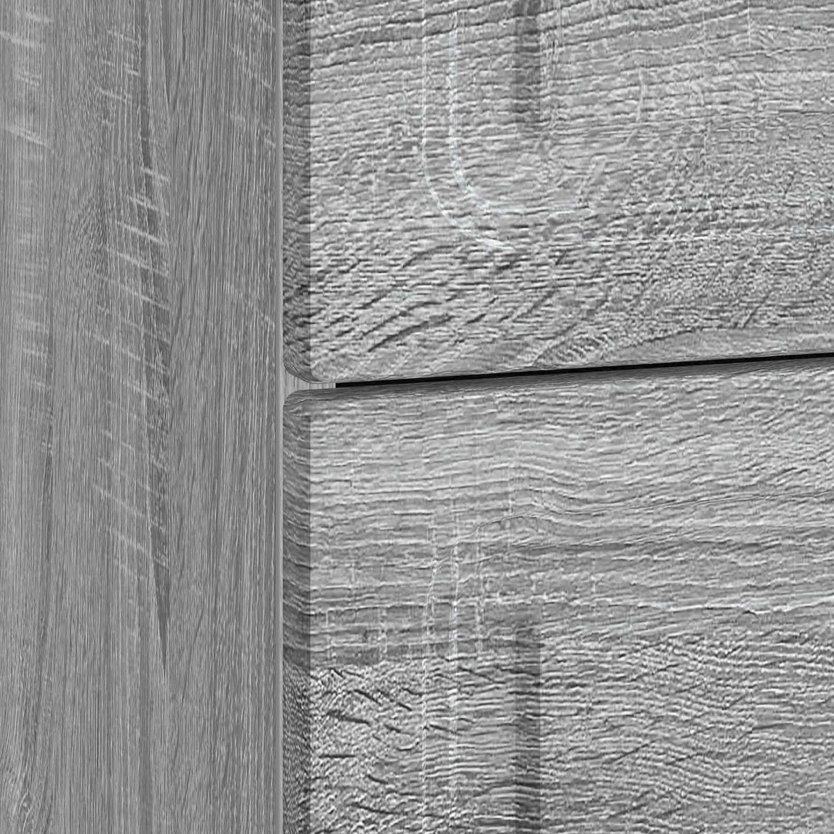vidaXL Bedside Cabinet Grey Sonoma 43 x 41 x 63.5 cm Engineered Wood