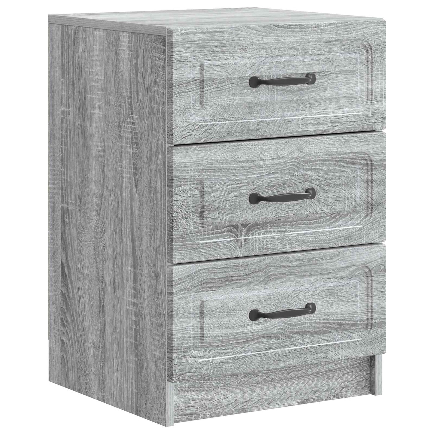vidaXL Bedside Cabinet Grey Sonoma 43 x 41 x 63.5 cm Engineered Wood