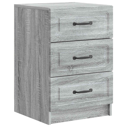 vidaXL Bedside Cabinet Grey Sonoma 43 x 41 x 63.5 cm Engineered Wood