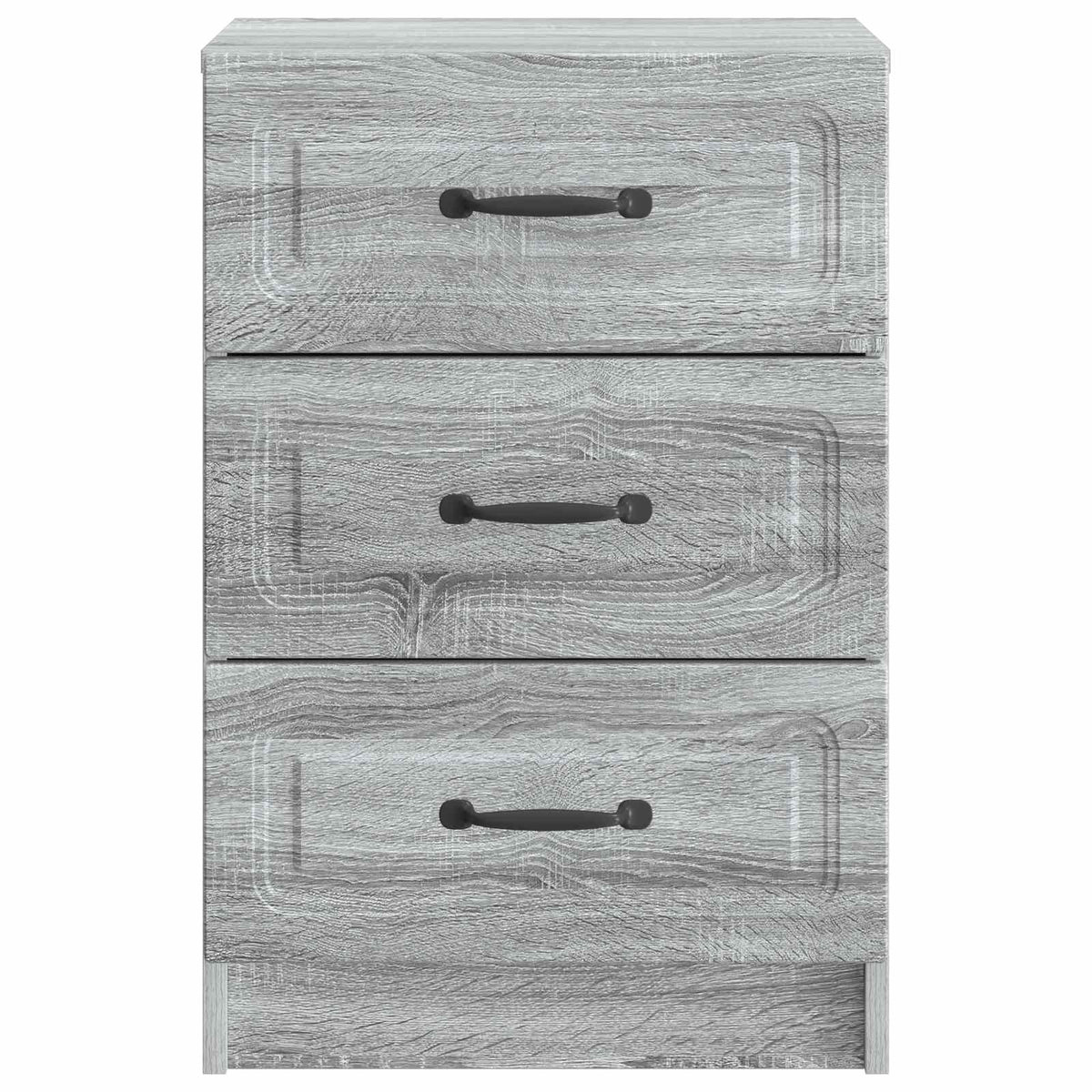 vidaXL Bedside Cabinet Grey Sonoma 43 x 41 x 63.5 cm Engineered Wood