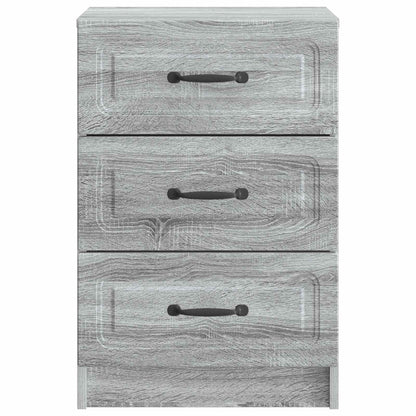 vidaXL Bedside Cabinet Grey Sonoma 43 x 41 x 63.5 cm Engineered Wood