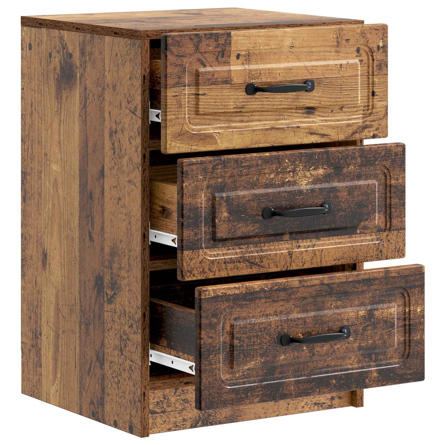 vidaXL Bedside Cabinet Old Wood 43 x 41 x 63.5 cm Engineered Wood