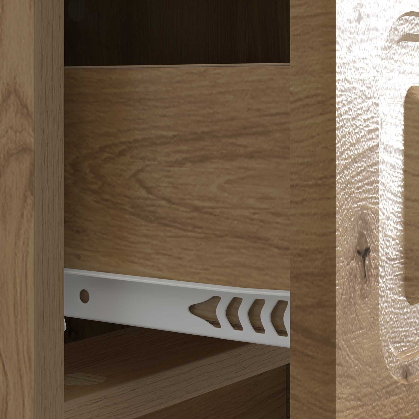vidaXL Bedside Cabinet Artisan Oak 43 x 41 x 63.5 cm Engineered Wood