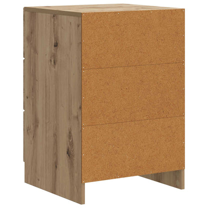 vidaXL Bedside Cabinet Artisan Oak 43 x 41 x 63.5 cm Engineered Wood