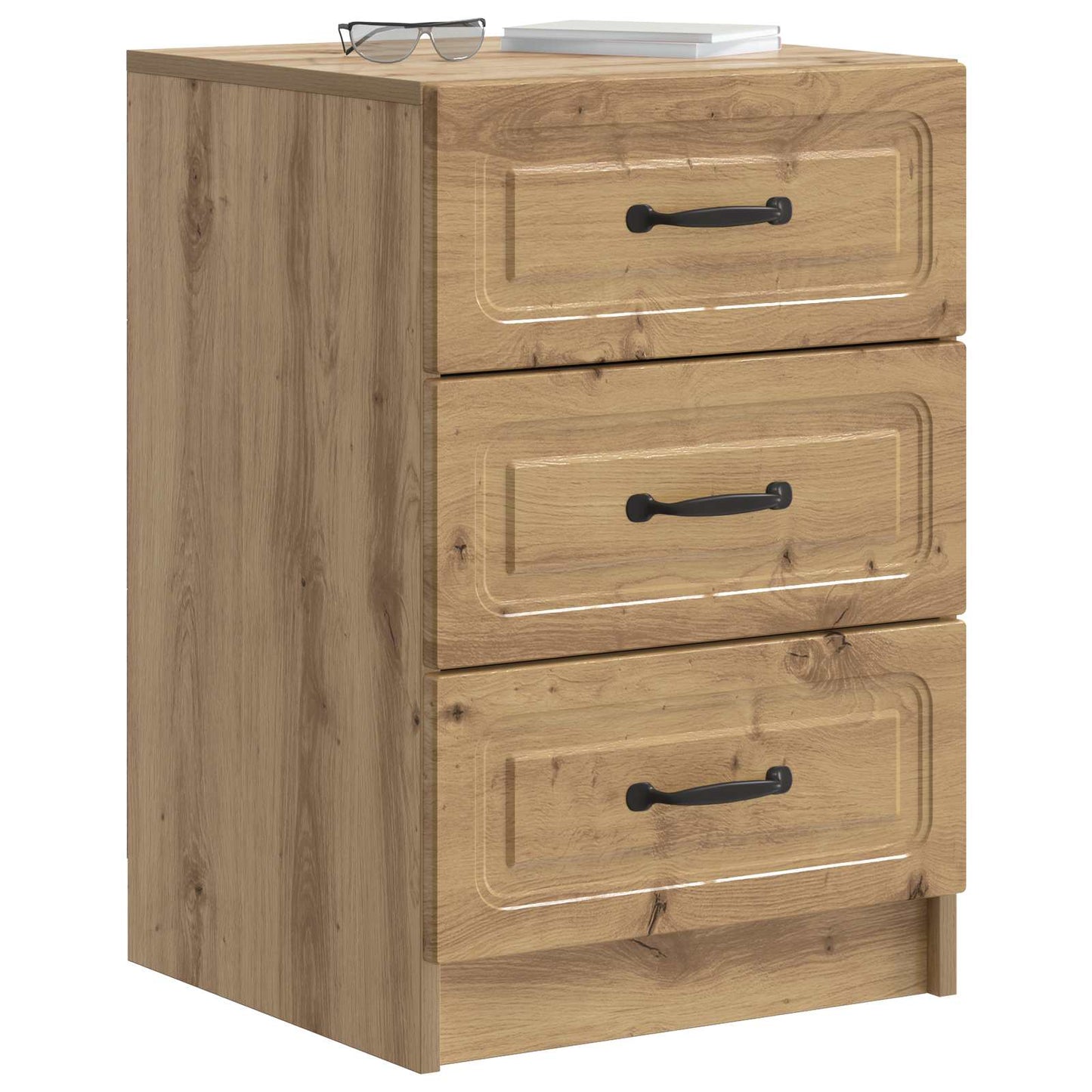 vidaXL Bedside Cabinet Artisan Oak 43 x 41 x 63.5 cm Engineered Wood