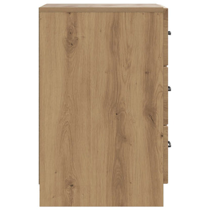 vidaXL Bedside Cabinet Artisan Oak 43 x 41 x 63.5 cm Engineered Wood