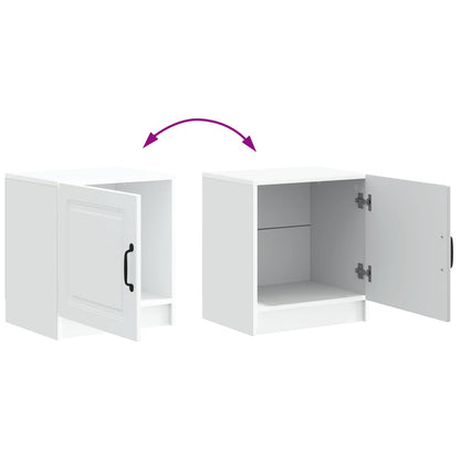 vidaXL Bedside Cabinet White 43 x 34.5 x 47 cm Engineered Wood