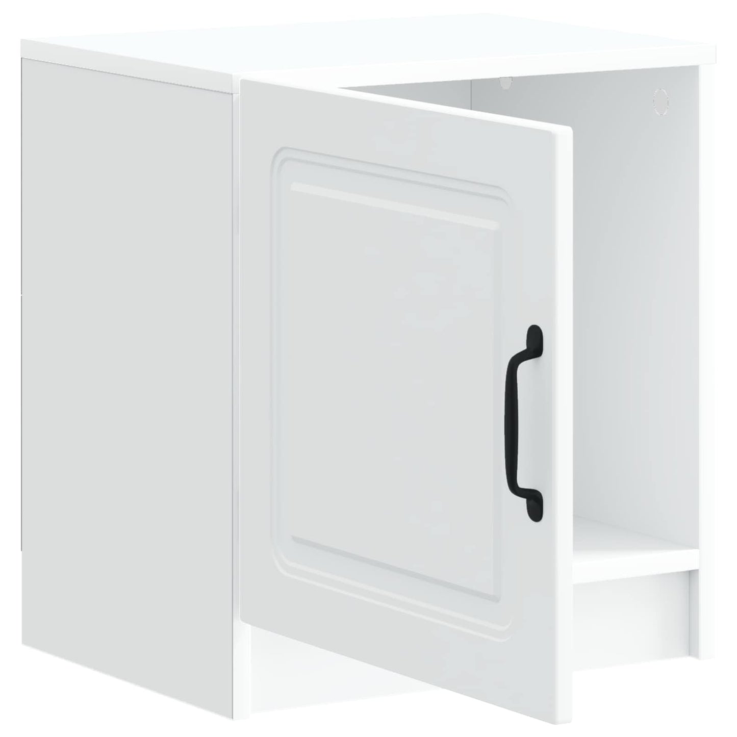 vidaXL Bedside Cabinet 2 pcs White 43 x 34.5 x 47 cm Engineered Wood